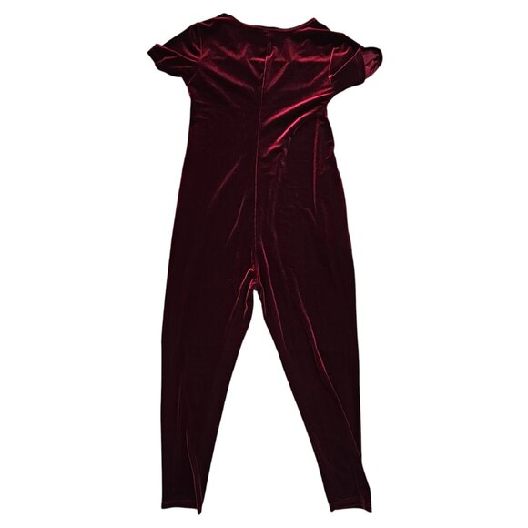 Smash + Tess Red Velvet Romper Sz S - Picture 5 of 8